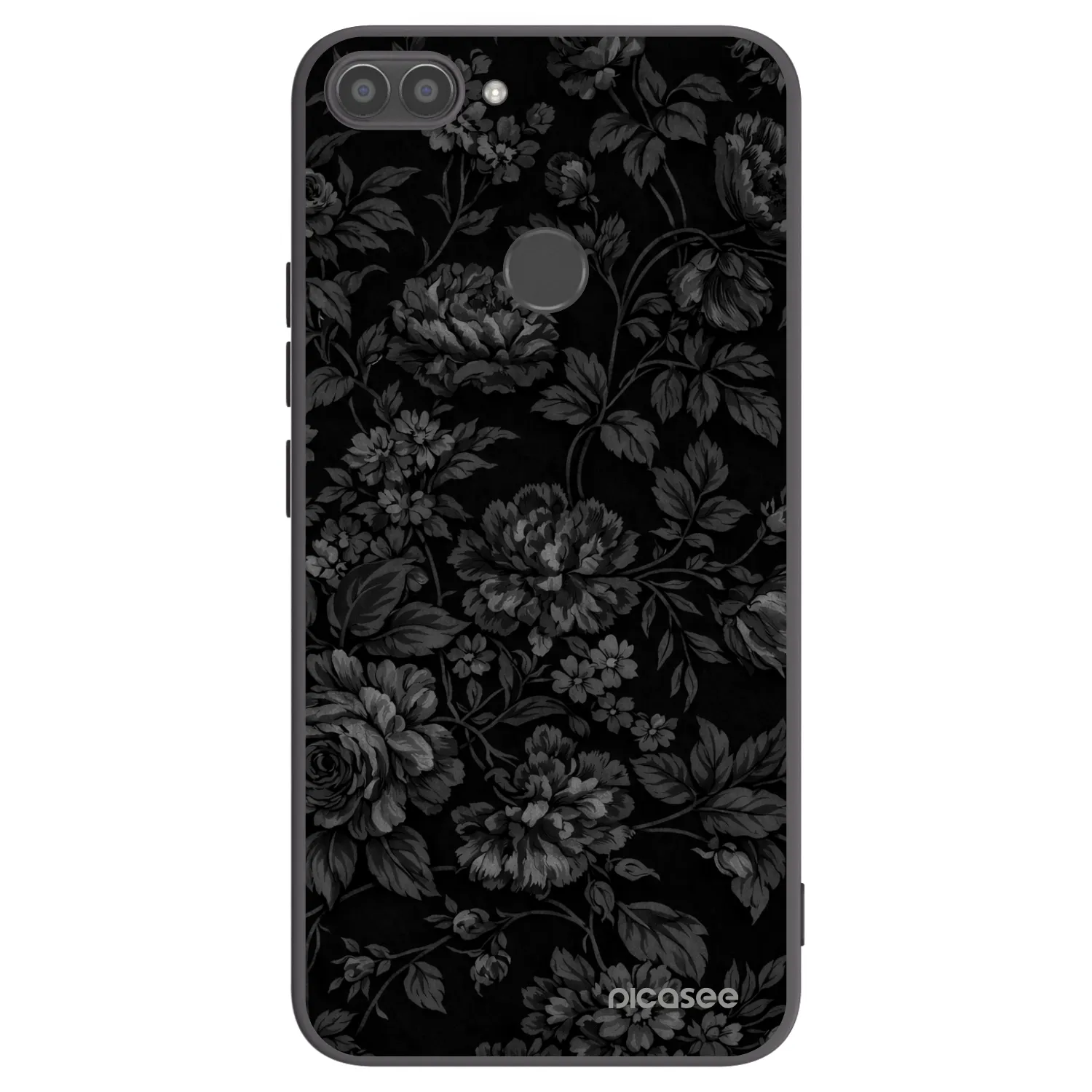 Picasee husă neagră din silicon pentru Huawei P Smart - Dark Romance