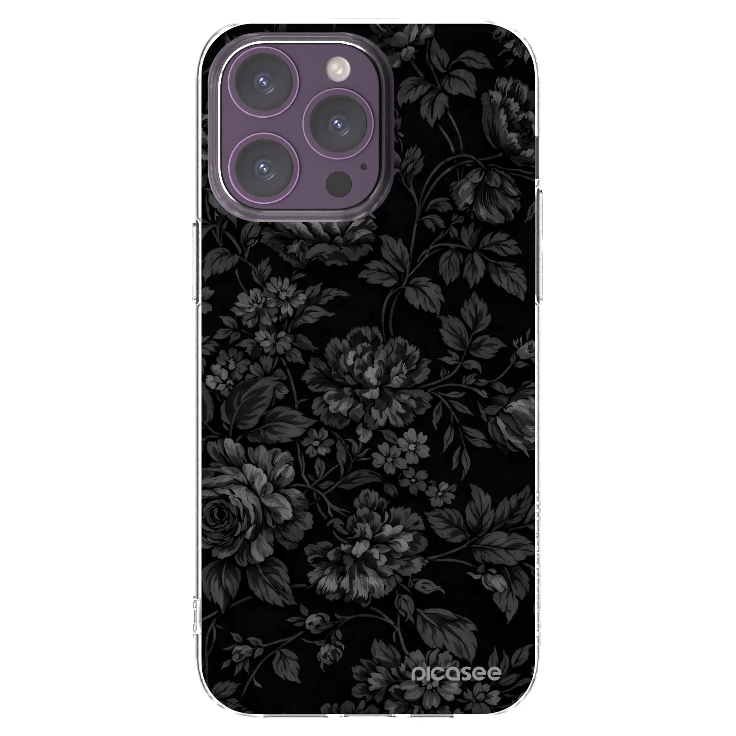 Picasee husă transparentă din silicon pentru Apple iPhone 14 Pro Max - Dark Romance