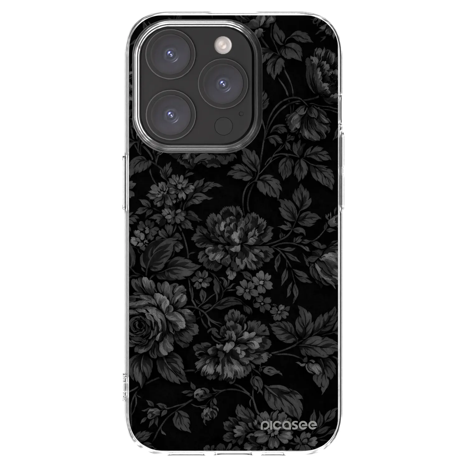 Picasee husă transparentă din silicon pentru Apple iPhone 15 Pro - Dark Romance