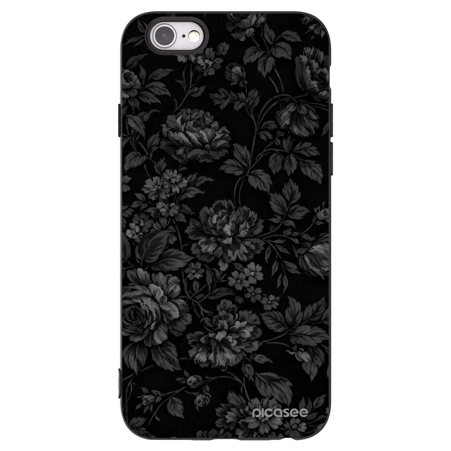 Picasee husă neagră din silicon pentru Apple iPhone 6/6S - Dark Romance