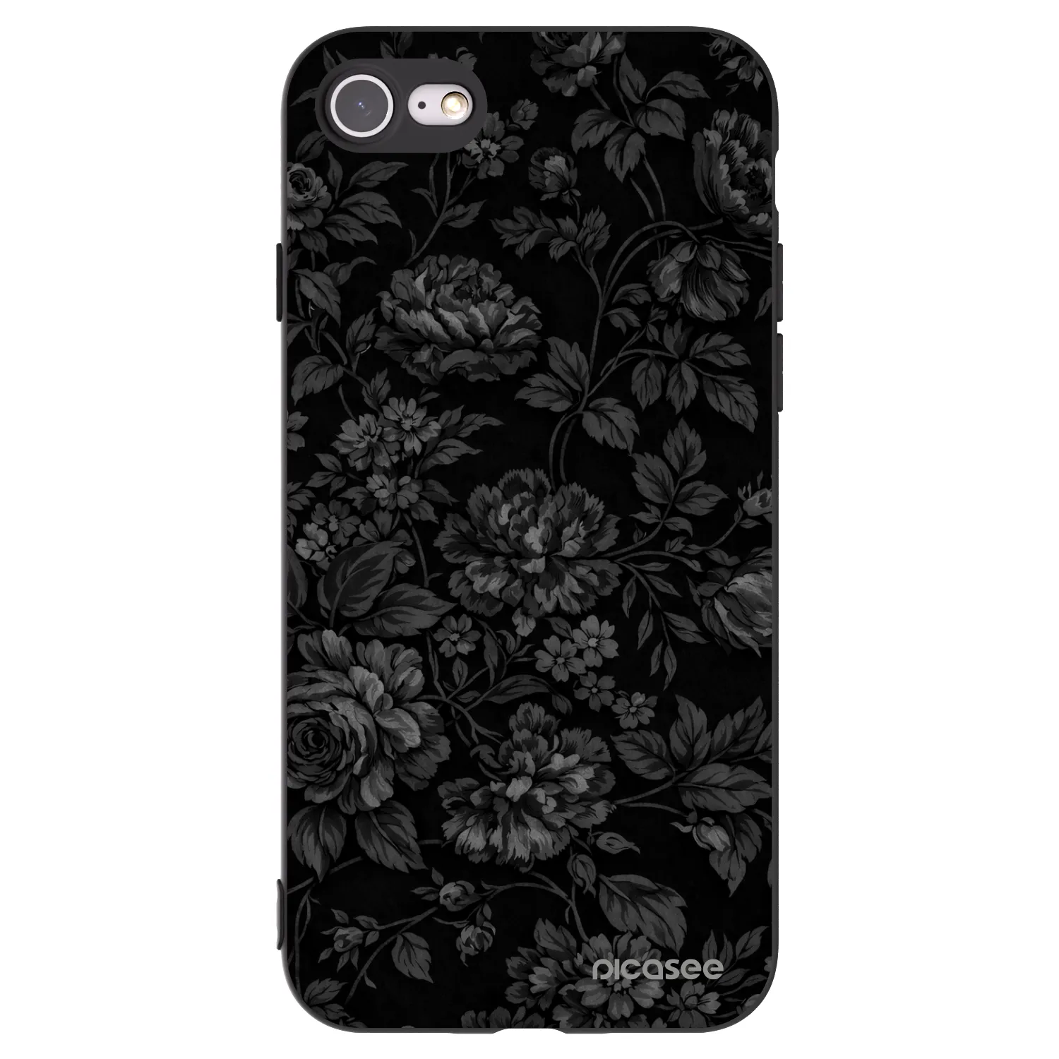 Picasee husă neagră din silicon pentru Apple iPhone 8 - Dark Romance
