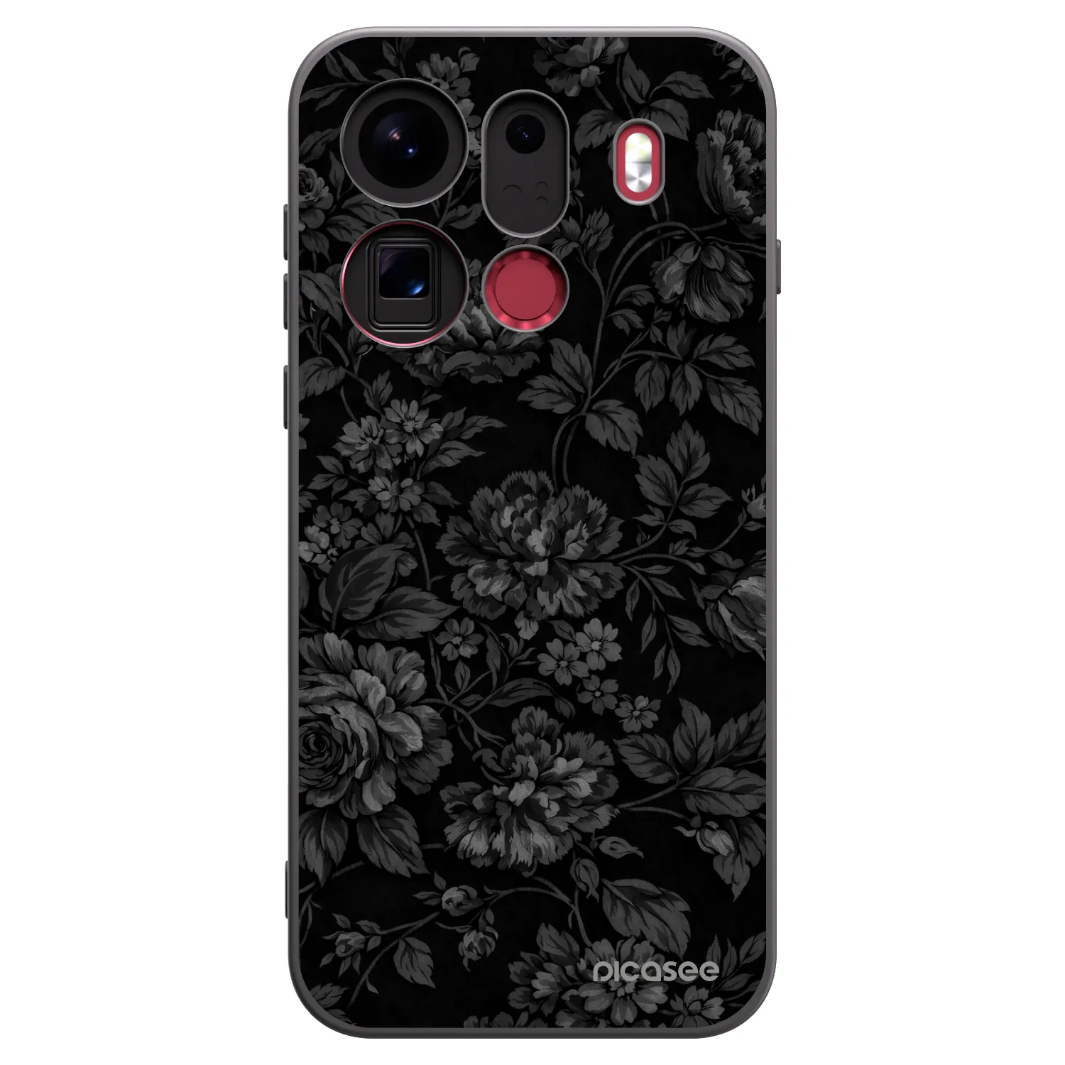 Picasee husă neagră din silicon pentru OPPO Find X9 Pro - Dark Romance
