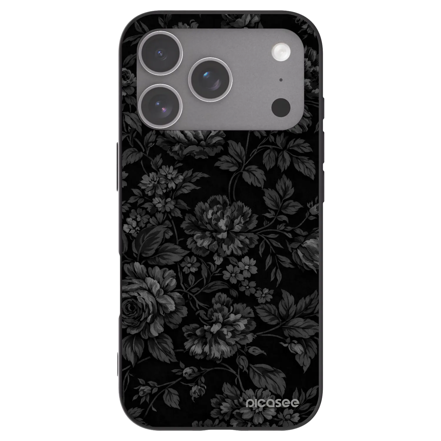Picasee husă neagră din silicon pentru Apple iPhone 18 Pro - Dark Romance