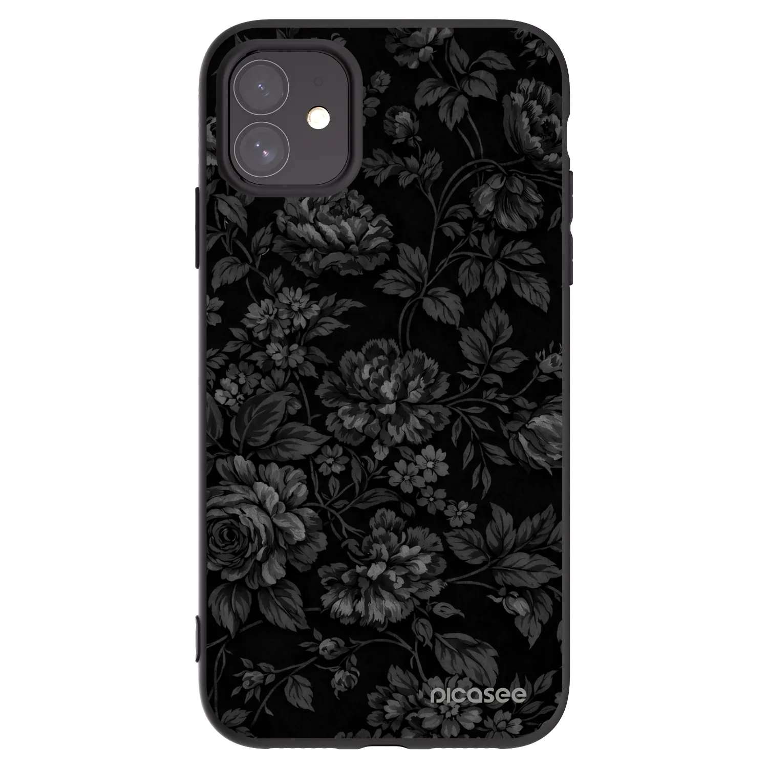 Picasee husă neagră din silicon pentru Apple iPhone 11 - Dark Romance