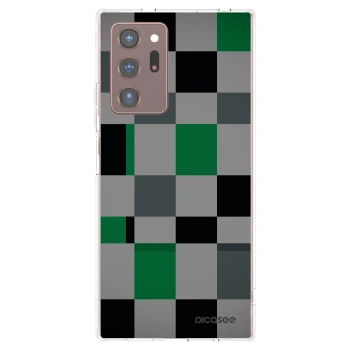 Picasee husă transparentă din silicon pentru Samsung Galaxy Note 20 Ultra - Block Grid