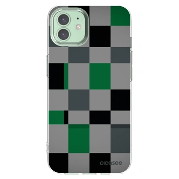 Picasee husă transparentă din silicon pentru Apple iPhone 12 Pro - Block Grid