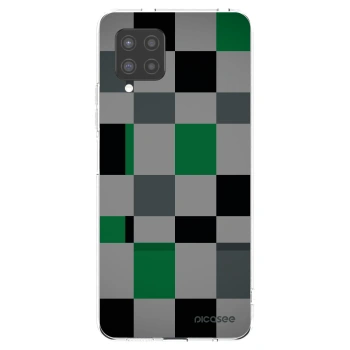 Picasee husă transparentă din silicon pentru Samsung Galaxy A42 A426B - Block Grid