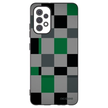 Picasee husă neagră din silicon pentru Samsung Galaxy A32 5G A326B - Block Grid