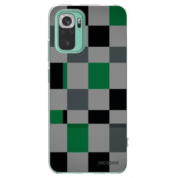 Picasee husă transparentă din silicon pentru Xiaomi Redmi Note 10 Pro - Block Grid