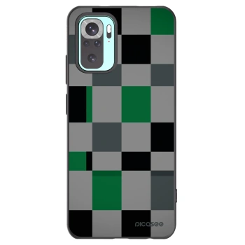 Picasee husă neagră din silicon pentru Xiaomi Redmi Note 10 Pro - Block Grid