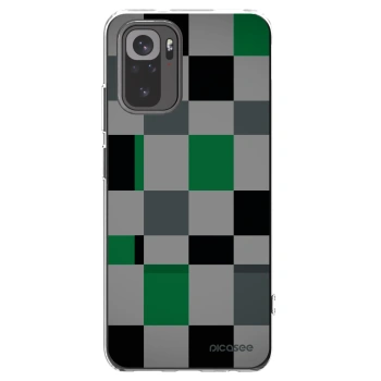 Picasee husă transparentă din silicon pentru Xiaomi Redmi Note 10S - Block Grid