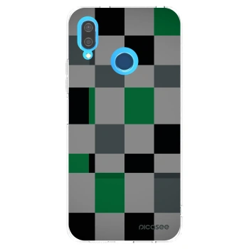 Picasee husă transparentă din silicon pentru Huawei P20 Lite - Block Grid