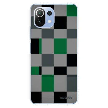 Picasee husă transparentă din silicon pentru Xiaomi Mi 11 Lite - Block Grid