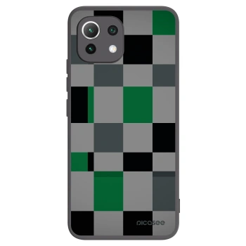 Picasee husă neagră din silicon pentru Xiaomi Mi 11 Lite - Block Grid