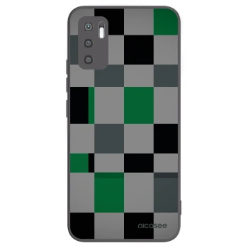 Picasee husă neagră din silicon pentru Xiaomi Redmi Note 10 5G - Block Grid