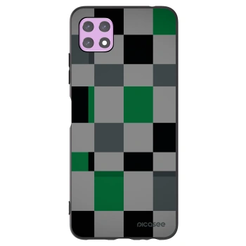 Picasee husă neagră din silicon pentru Samsung Galaxy A22 A226B 5G - Block Grid