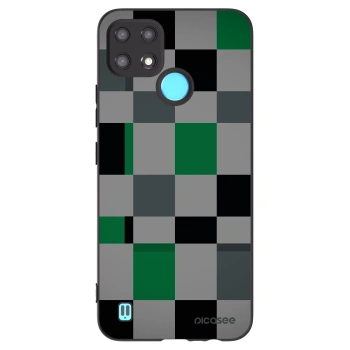 Husă pentru Realme C21 - Block Grid