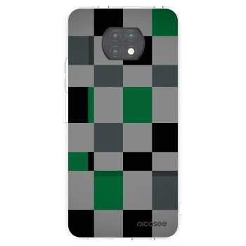 Picasee husă transparentă din silicon pentru Xiaomi Redmi Note 9T - Block Grid