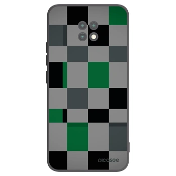 Picasee husă neagră din silicon pentru Xiaomi Redmi Note 9T - Block Grid