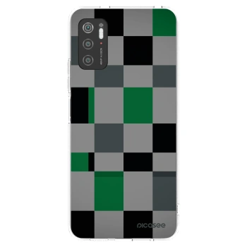 Picasee husă transparentă din silicon pentru Xiaomi Poco M3 Pro 5G - Block Grid