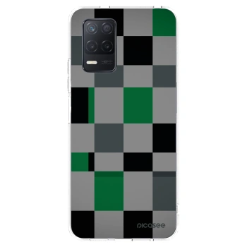 Picasee husă transparentă din silicon pentru Realme 8 5G - Block Grid