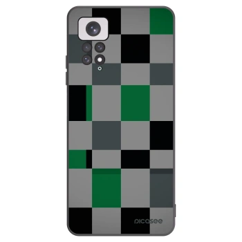 Picasee husă neagră din silicon pentru Xiaomi Redmi Note 11 - Block Grid