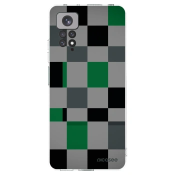 Picasee husă transparentă din silicon pentru Xiaomi Redmi Note 11S 4G - Block Grid