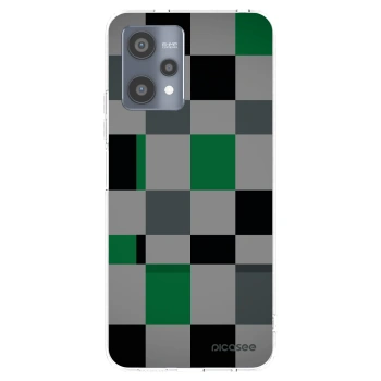 Picasee husă transparentă din silicon pentru Realme 9 Pro 5G - Block Grid