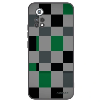 Picasee husă neagră din silicon pentru Xiaomi Poco X4 Pro 5G - Block Grid