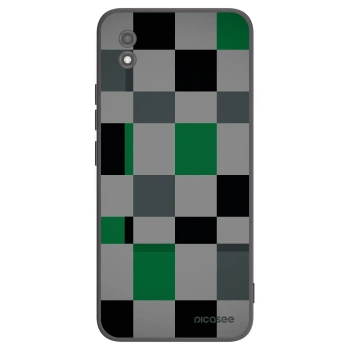 Picasee husă neagră din silicon pentru Realme C11 (2021) - Block Grid