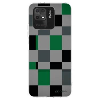 Picasee husă transparentă din silicon pentru Xiaomi Redmi 10C - Block Grid
