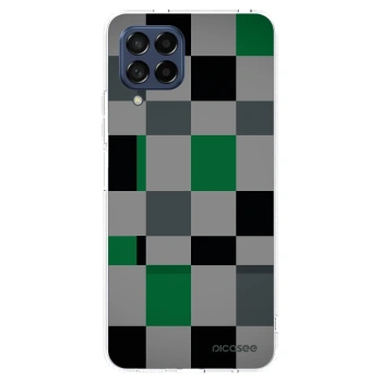 Picasee husă transparentă din silicon pentru Samsung Galaxy M53 5G - Block Grid