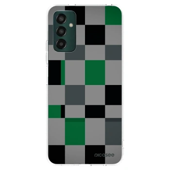 Picasee husă transparentă din silicon pentru Samsung Galaxy M13 M135F - Block Grid