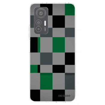 Picasee husă transparentă din silicon pentru Xiaomi 12 Lite - Block Grid
