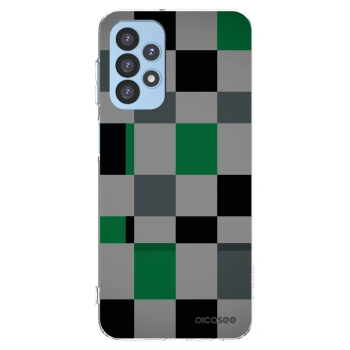 Picasee husă transparentă din silicon pentru Samsung Galaxy A23 A235F 4G - Block Grid