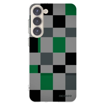 Picasee husă transparentă din silicon pentru Samsung Galaxy S23+ 5G - Block Grid