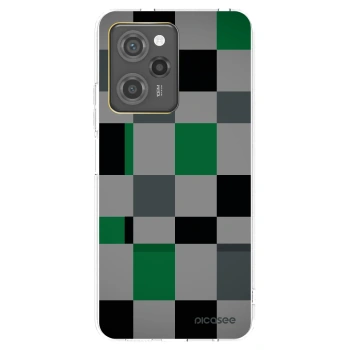 Picasee husă neagră din silicon pentru Xiaomi Poco X5 Pro - Block Grid