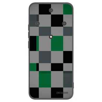Picasee husă neagră din silicon pentru Honor Magic5 Lite 5G - Block Grid