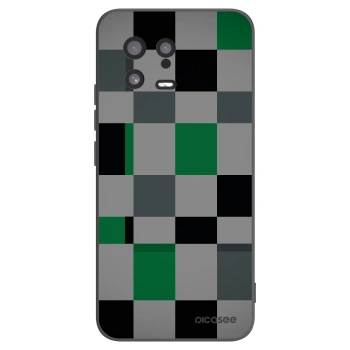 Picasee husă neagră din silicon pentru Xiaomi 13 - Block Grid