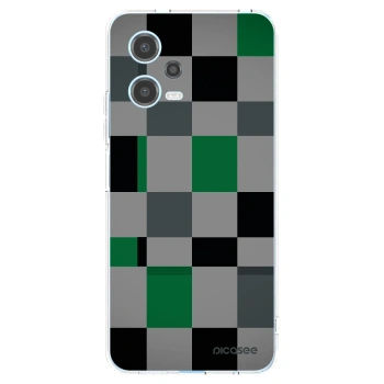 Picasee husă transparentă din silicon pentru Xiaomi Redmi Note 12 5G - Block Grid