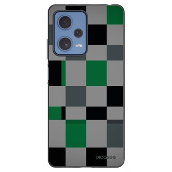Picasee husă neagră din silicon pentru Xiaomi Redmi Note 12 Pro 5G - Block Grid