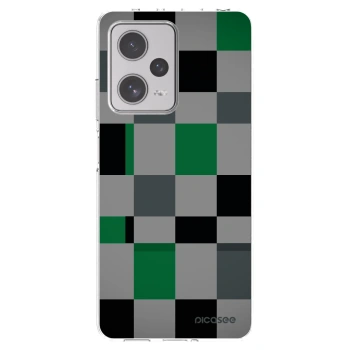 Picasee husă transparentă din silicon pentru Xiaomi Redmi Note 12 Pro+ 5G - Block Grid