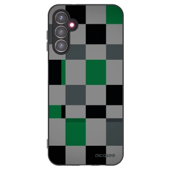 Picasee husă neagră din silicon pentru Samsung Galaxy A14 4G A145R - Block Grid