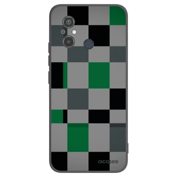 Picasee husă neagră din silicon pentru Xiaomi Redmi 12C - Block Grid