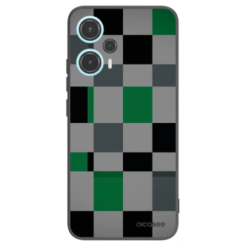 Picasee husă neagră din silicon pentru Xiaomi Poco F5 - Block Grid