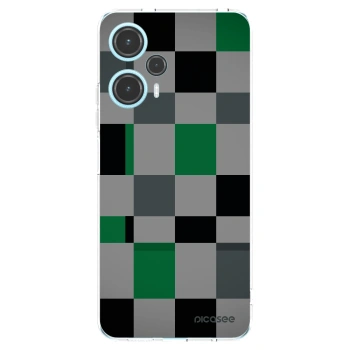 Picasee husă transparentă din silicon pentru Xiaomi Poco F5 - Block Grid
