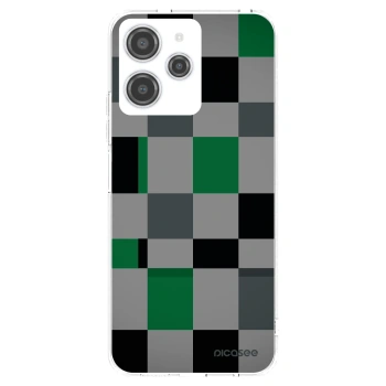 Picasee husă transparentă din silicon pentru Xiaomi Redmi 12 4G - Block Grid