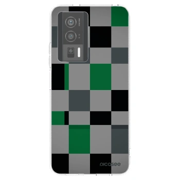Picasee husă transparentă din silicon pentru Xiaomi Poco F5 Pro 5G - Block Grid