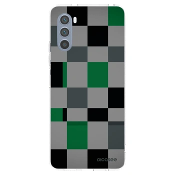 Picasee husă transparentă din silicon pentru Motorola Moto G62 - Block Grid