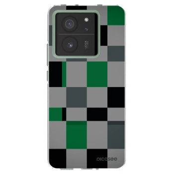 Picasee husă transparentă din silicon pentru Xiaomi 13T - Block Grid